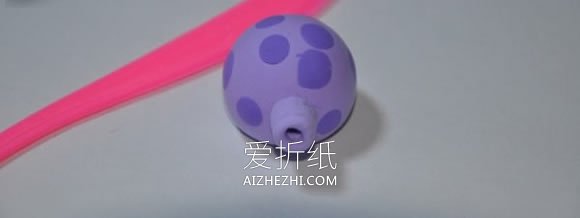 超轻粘土怎么做植物大战僵尸大喷菇的方法- www.aizhezhi.com