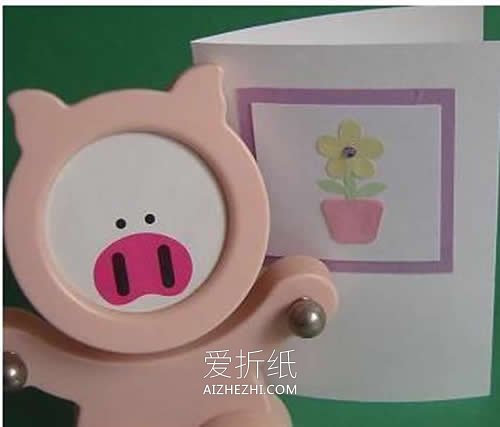怎么简单做母亲节贺卡 卡纸制作可爱盆栽卡片- www.aizhezhi.com