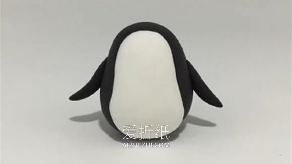 怎么做粘土企鹅的方法 超轻粘土制作卡通企鹅- www.aizhezhi.com