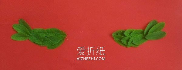 怎么用树叶拼贴小鸟 叶子制作小鸟贴画方法- www.aizhezhi.com