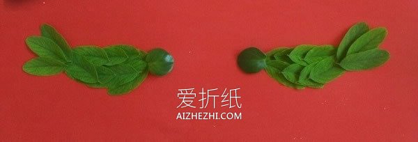 怎么用树叶拼贴小鸟 叶子制作小鸟贴画方法- www.aizhezhi.com