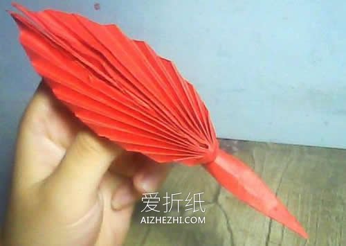 怎么折纸鹅毛笔图解 儿童手工鸡毛笔的折法- www.aizhezhi.com