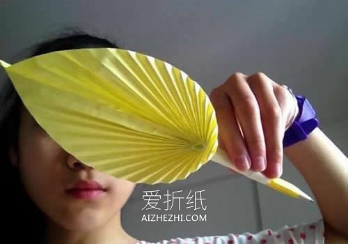 怎么折纸鹅毛笔图解 儿童手工鸡毛笔的折法- www.aizhezhi.com