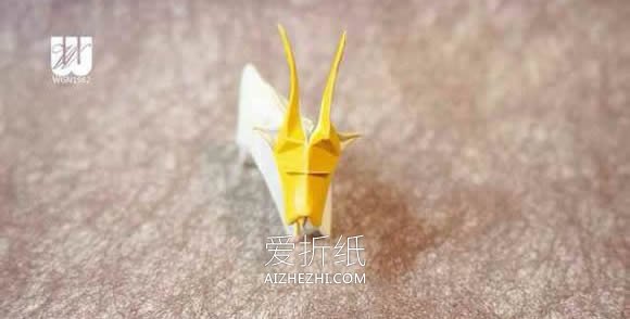 怎么折纸逼真的山羊 手工复杂立体山羊的折法- www.aizhezhi.com