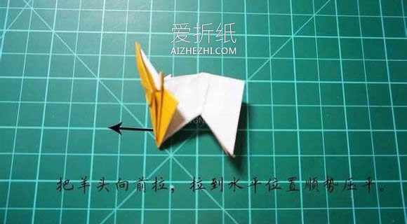 怎么折纸逼真的山羊 手工复杂立体山羊的折法- www.aizhezhi.com