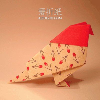 怎么简单折纸鸽子图解 儿童手工鸽子的折法步骤- www.aizhezhi.com