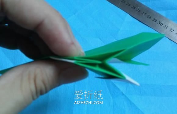 怎么折纸格子猫图解 手工卡通猫符号的折法- www.aizhezhi.com