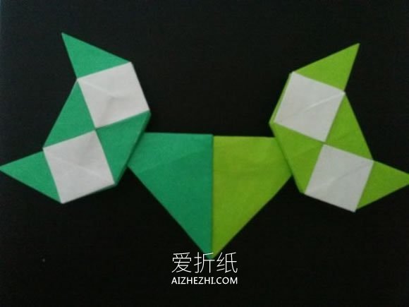 怎么折纸格子猫图解 手工卡通猫符号的折法- www.aizhezhi.com