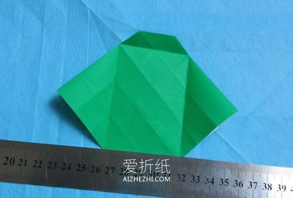 怎么折纸格子猫图解 手工卡通猫符号的折法- www.aizhezhi.com