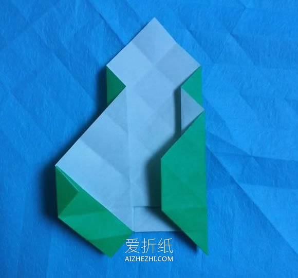 怎么折纸格子猫图解 手工卡通猫符号的折法- www.aizhezhi.com