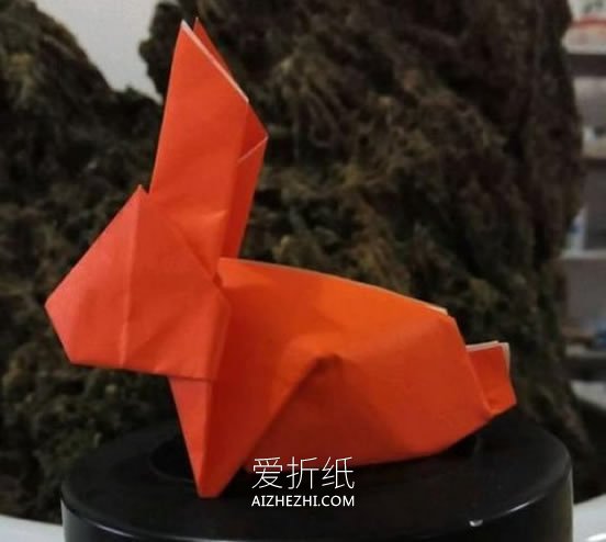 怎么折纸立体的兔子 复活节兔子手工折法图解- www.aizhezhi.com