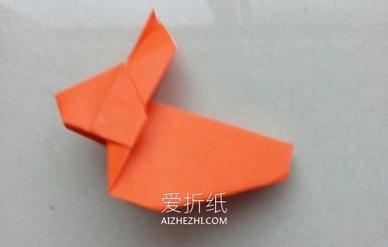 怎么折纸立体的兔子 复活节兔子手工折法图解- www.aizhezhi.com