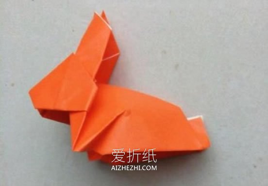怎么折纸立体的兔子 复活节兔子手工折法图解- www.aizhezhi.com