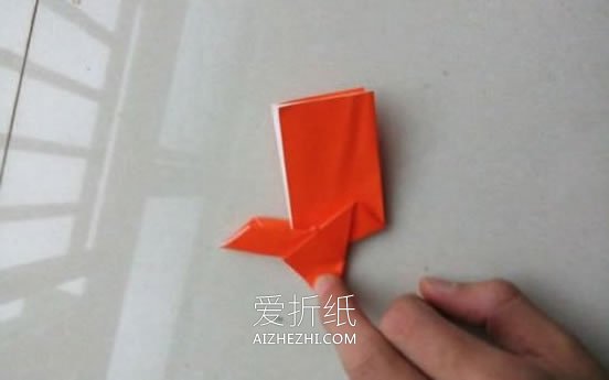 怎么折纸立体的兔子 复活节兔子手工折法图解- www.aizhezhi.com