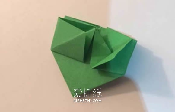 怎么折纸上下两层桃心 手工简单桃心的折法- www.aizhezhi.com