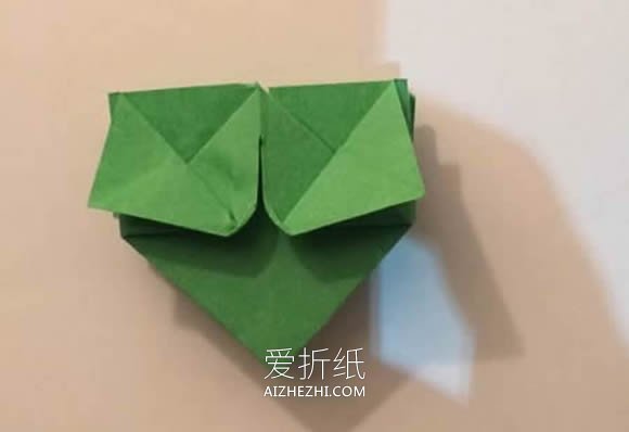 怎么折纸上下两层桃心 手工简单桃心的折法- www.aizhezhi.com