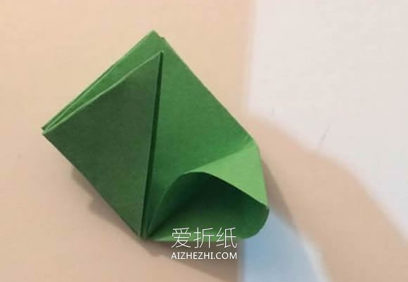 怎么折纸上下两层桃心 手工简单桃心的折法- www.aizhezhi.com