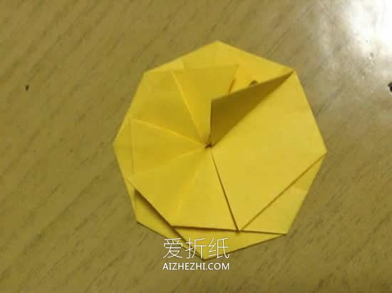 怎么简单折纸向日葵图解 儿童手工太阳花折法- www.aizhezhi.com