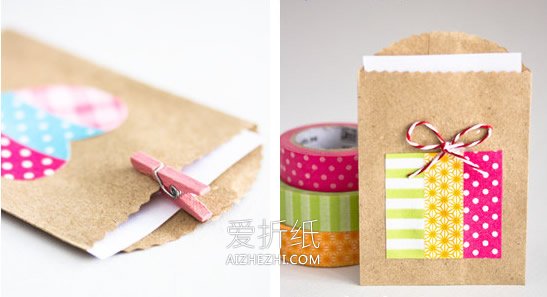 怎么做创意信封的方法 牛皮纸袋制作好看信封- www.aizhezhi.com