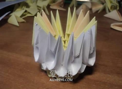 怎么折纸三角插鸭子图解 三角插手工制作鸭子- www.aizhezhi.com