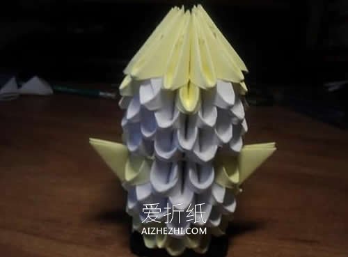 怎么折纸三角插鸭子图解 三角插手工制作鸭子- www.aizhezhi.com