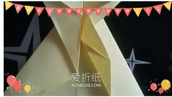 怎么折纸逼真的青蛙图解 手工青蛙的折法步骤- www.aizhezhi.com