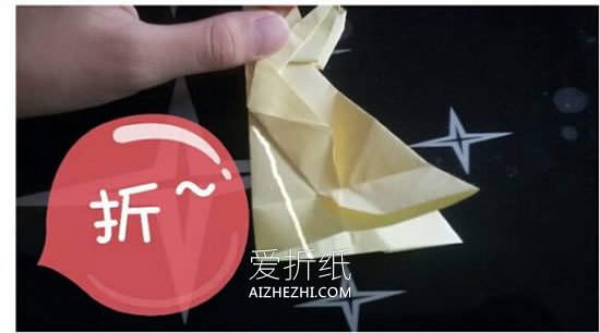 怎么折纸逼真的青蛙图解 手工青蛙的折法步骤- www.aizhezhi.com