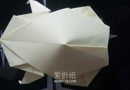 怎么折纸逼真的青蛙图解 手工青蛙的折法步骤- www.aizhezhi.com