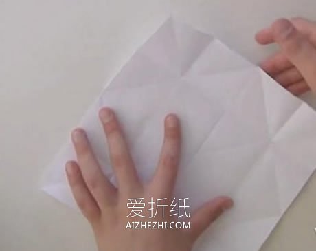 怎么折纸扁平玫瑰花步骤 手工组合式玫瑰折法- www.aizhezhi.com