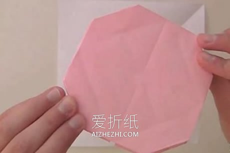 怎么折纸扁平玫瑰花步骤 手工组合式玫瑰折法- www.aizhezhi.com