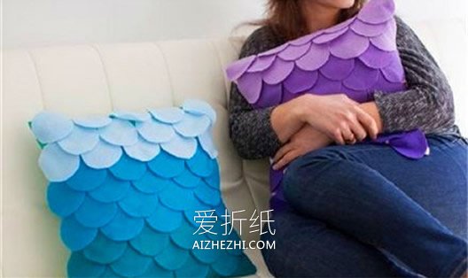 怎么做渐变色靠枕图解 零基础制作漂亮靠枕教程- www.aizhezhi.com