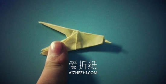 怎么折纸蜂鸟的步骤图 手工蜂鸟的折法过程- www.aizhezhi.com