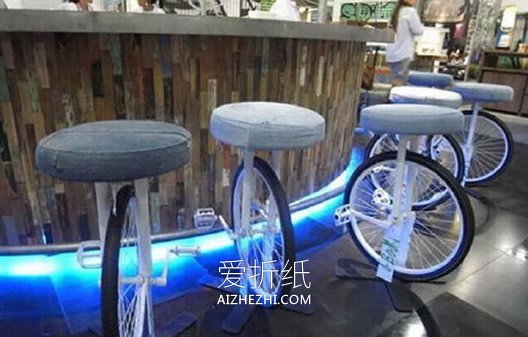 怎么改造利用旧自行车 不要自行车创意手工DIY- www.aizhezhi.com