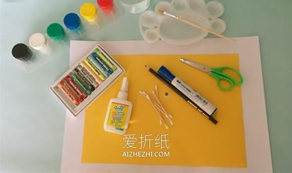 怎么做简单带骨架小鱼 幼儿园小班用棉签做鱼- www.aizhezhi.com