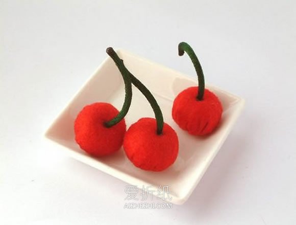 不织布手工制作的水果、点心、蔬菜装饰品图片- www.aizhezhi.com