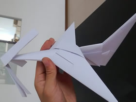 怎么折纸带螺旋桨飞机 手工组合式飞机的折法