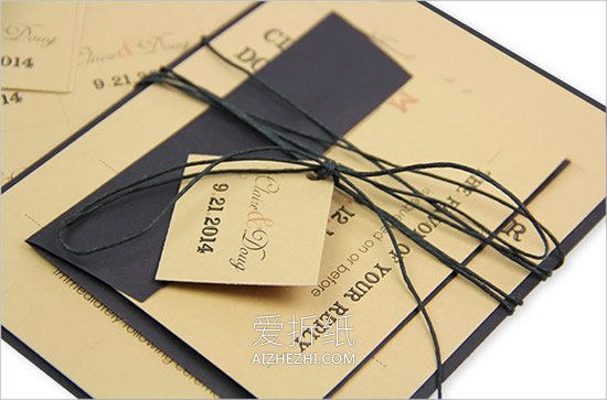 怎么做创意婚礼邀请卡 手工邀请卡的制作方法- www.aizhezhi.com