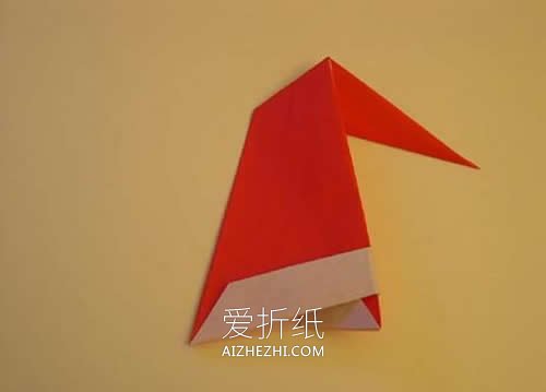 怎么简单折纸圣诞帽 儿童手工圣诞帽子的折法- www.aizhezhi.com