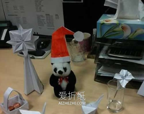 怎么简单折纸圣诞帽 儿童手工圣诞帽子的折法- www.aizhezhi.com