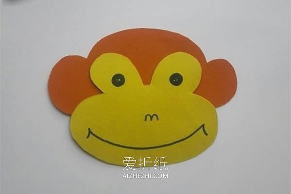 怎么做卡通风格纸扇子 卡纸手工制作猴子扇子- www.aizhezhi.com