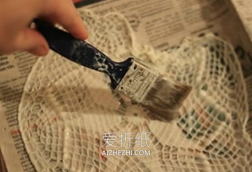 怎么做镂空灯罩的方法 蕾丝布手工制作灯罩图解- www.aizhezhi.com