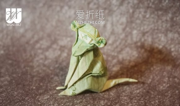 怎么折纸逼真猴子图解 复杂立体猴子的折法- www.aizhezhi.com