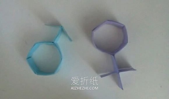 怎么折纸男女符号图解 手工性别符号的折法- www.aizhezhi.com