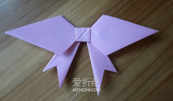 怎么简单折纸蝴蝶结 儿童手工蝴蝶结的折法- www.aizhezhi.com