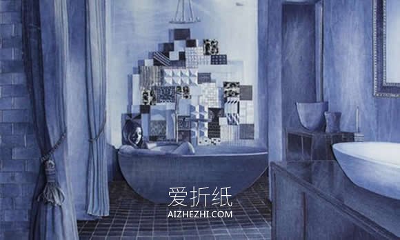 怎么做牛仔布贴画图片 手工牛仔裤制作贴画- www.aizhezhi.com