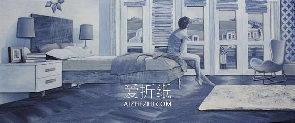 怎么做牛仔布贴画图片 手工牛仔裤制作贴画- www.aizhezhi.com