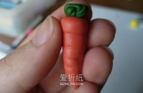 怎么做粘土胡萝卜图解 超轻粘土制作胡萝卜- www.aizhezhi.com