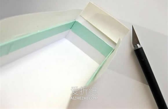 怎么做文具收纳架教程 废纸盒制作笔尺收纳- www.aizhezhi.com