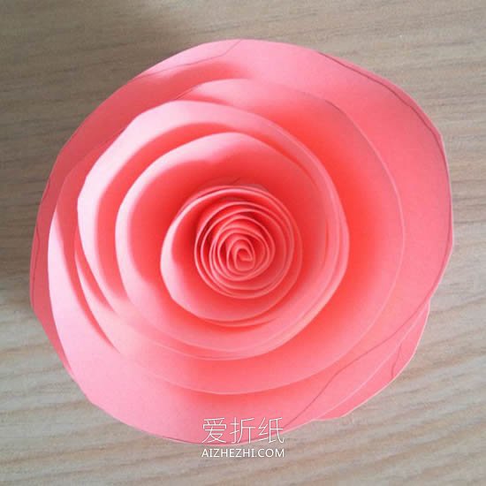 怎么简单做立体玫瑰花 手工纸玫瑰制作方法- www.aizhezhi.com