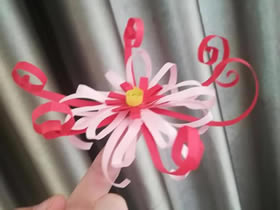 怎么做漂亮纸花的方法 衍纸条手工制作花朵